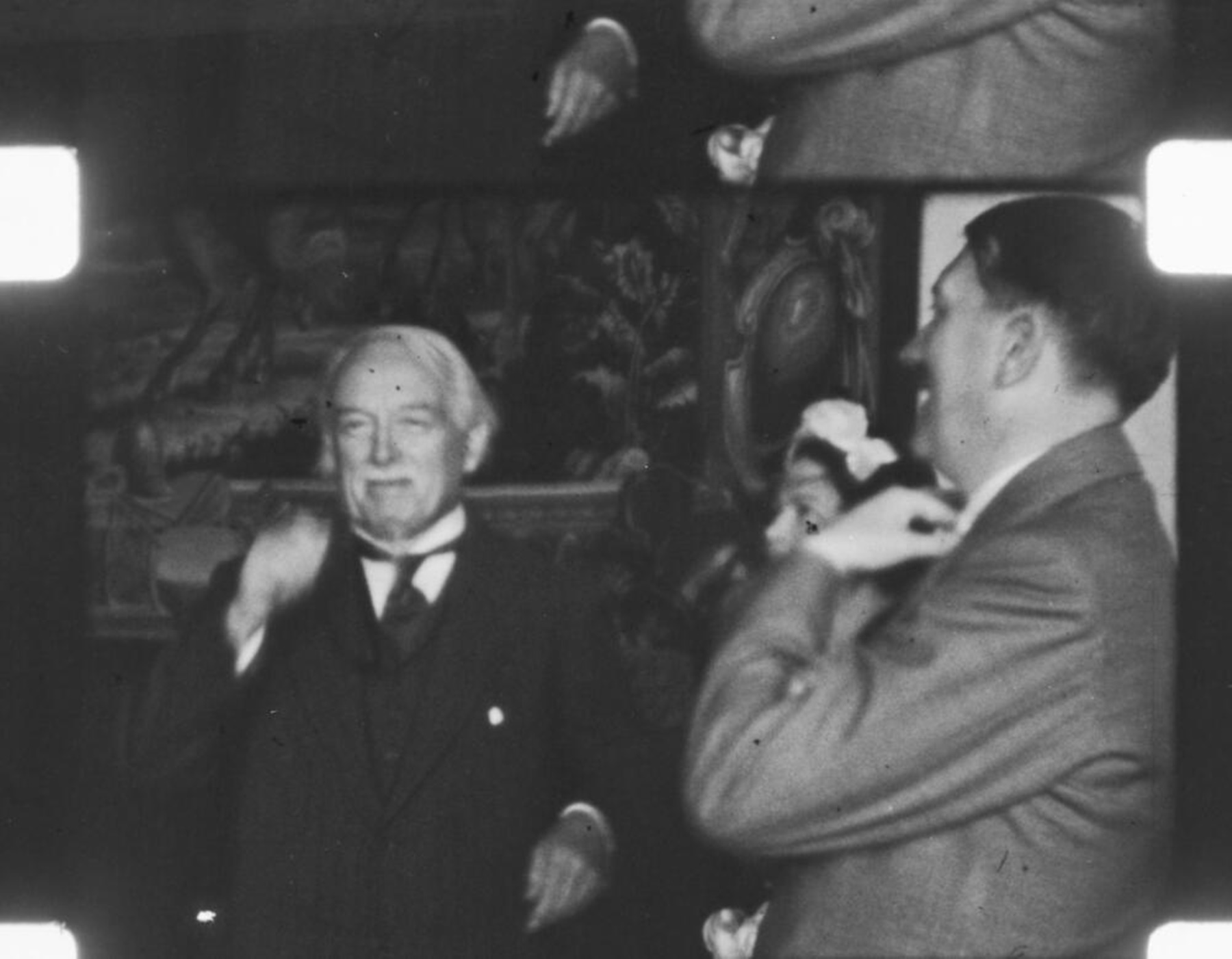 Nazi Adolf Hitler and David Lloyd-George