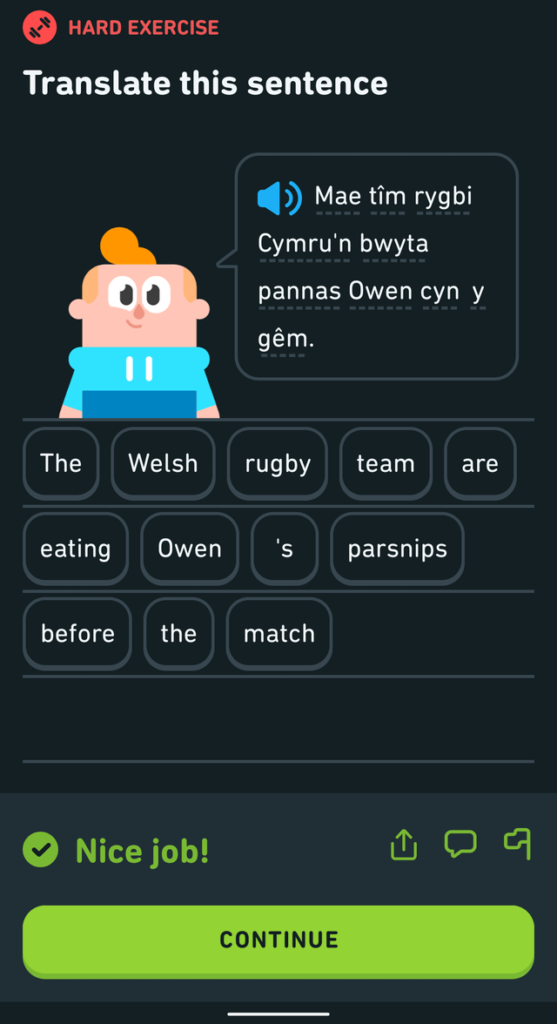 Welsh Duolingo