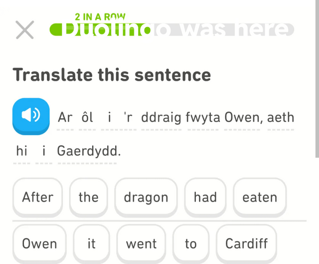 Welsh Duolingo