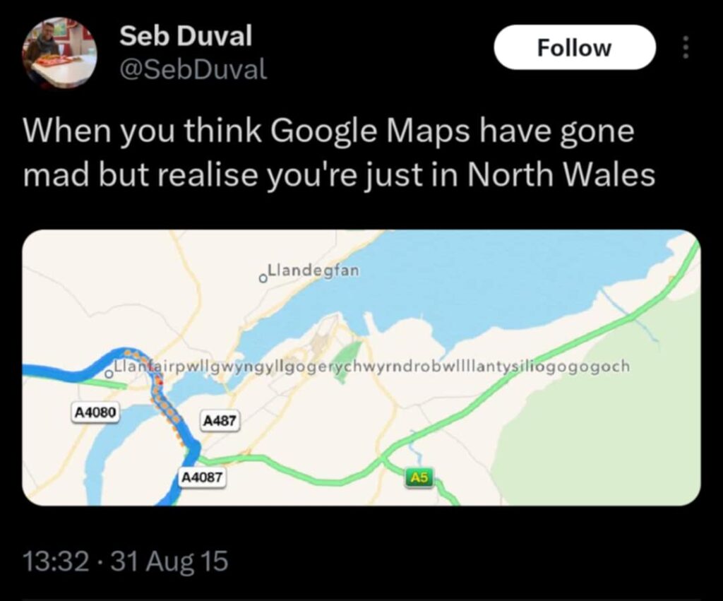 Welsh Google Maps