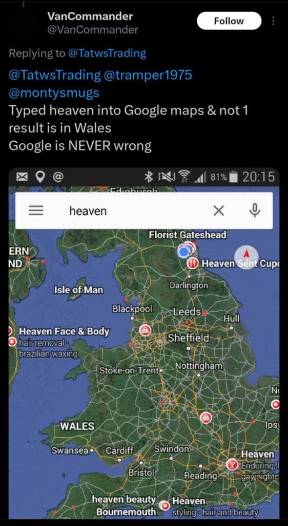 Welsh Google Maps