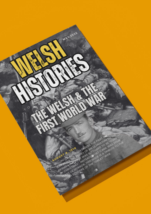 This is the mockup image for Welsh Histories Magazine - May 2025.