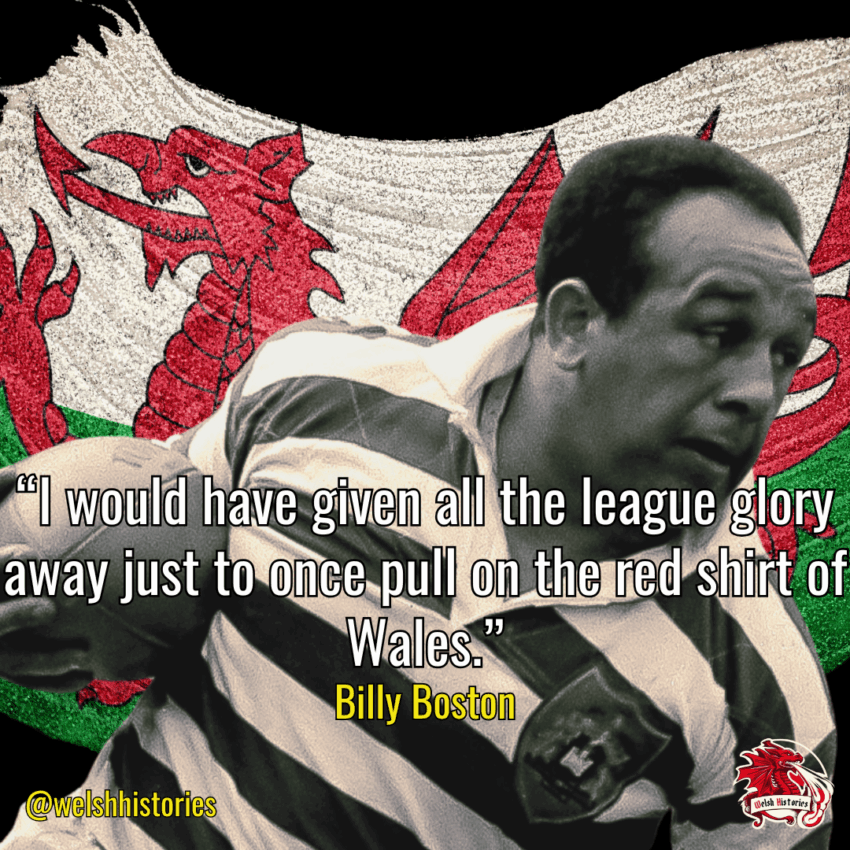 A quote from Welsh rugby legend, Billy Boston